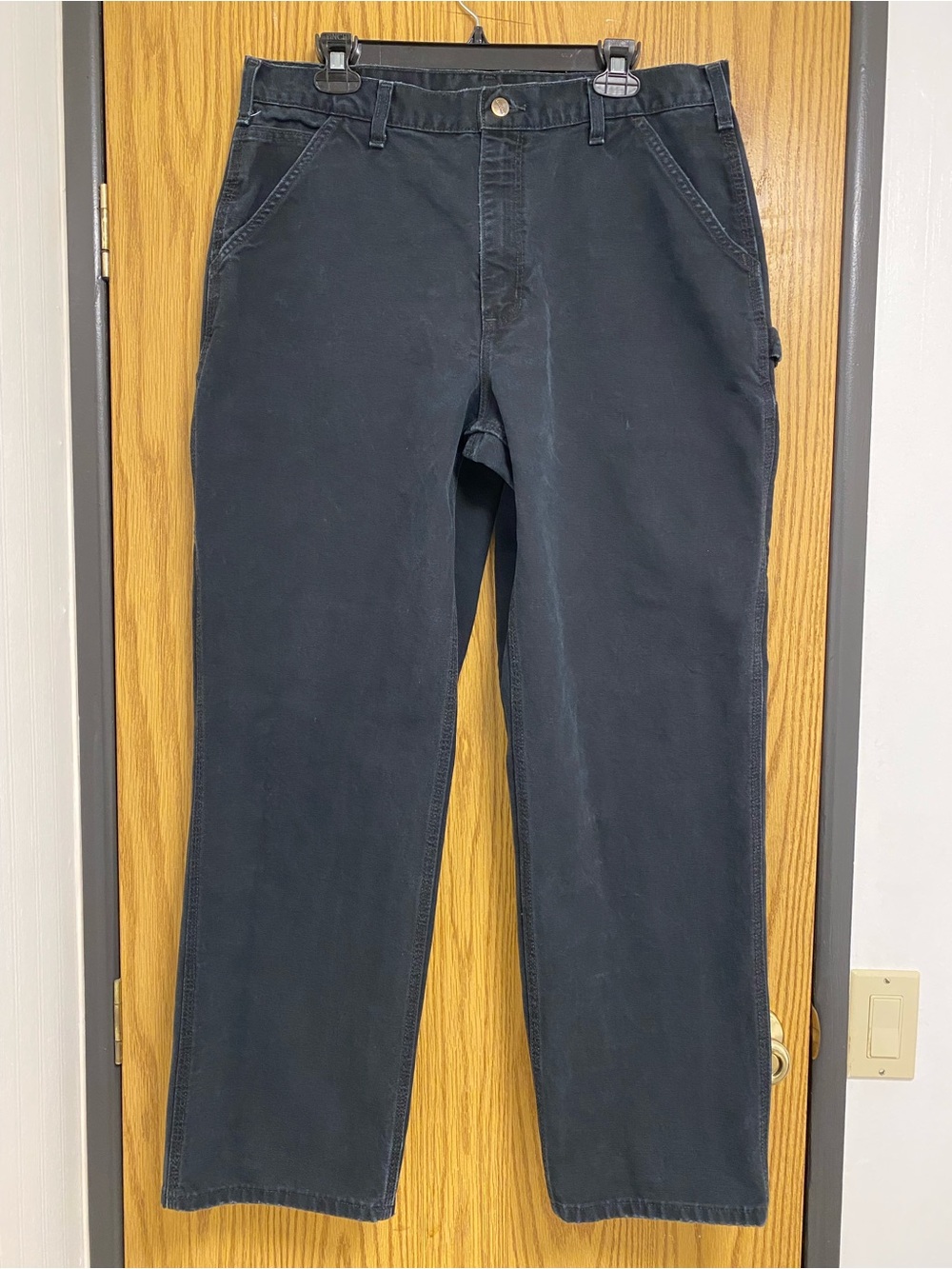 Carhartt Men's Utility/Carpenter Work Pants Black 36x32